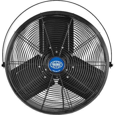 Global Industrial Outdoor Workstation Fan, Yoke Mount, 18 in Blade Dia, 120V 292792